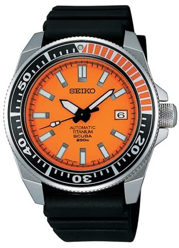 Top 68+ imagen seiko samurai titanium orange