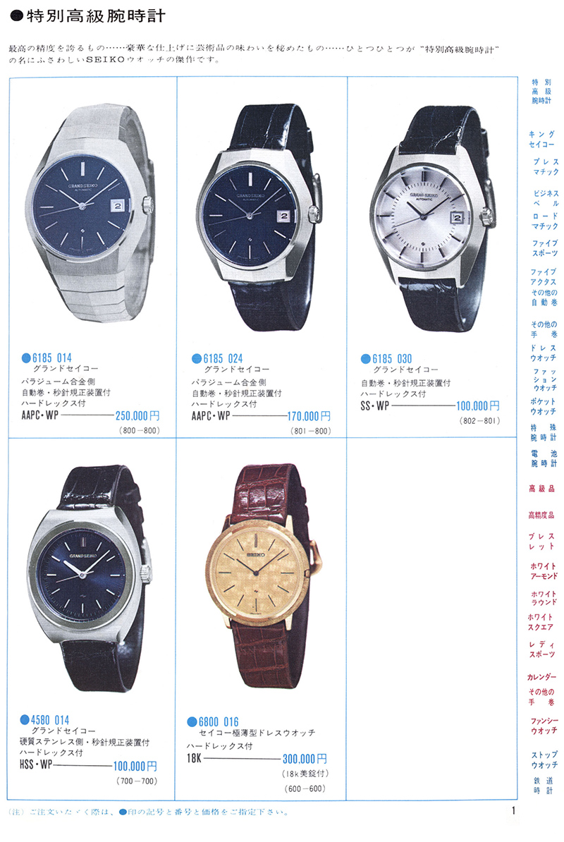 Seiko Catalog