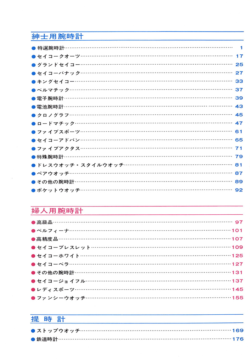 Seiko Catalog