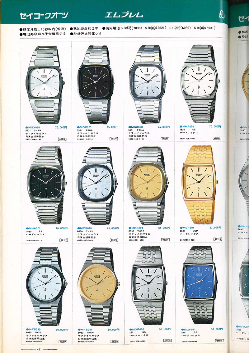 Seiko Catalog