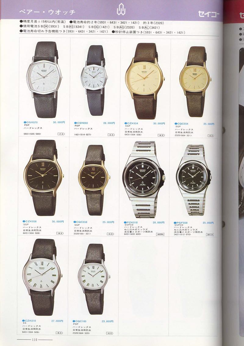 Seiko Catalog