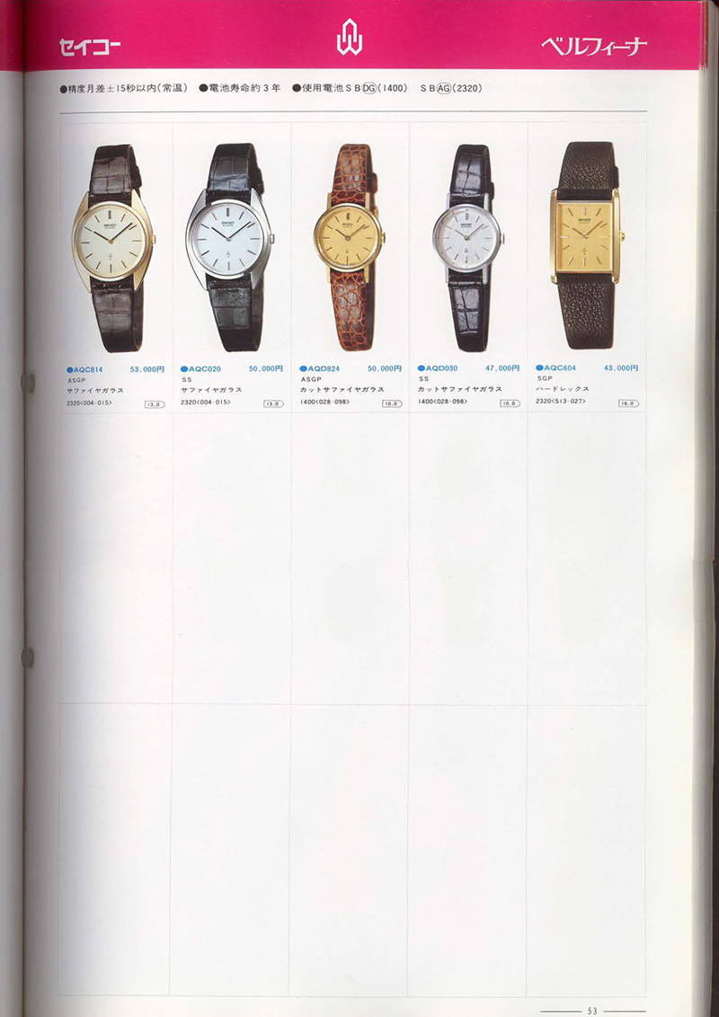 Seiko Catalog