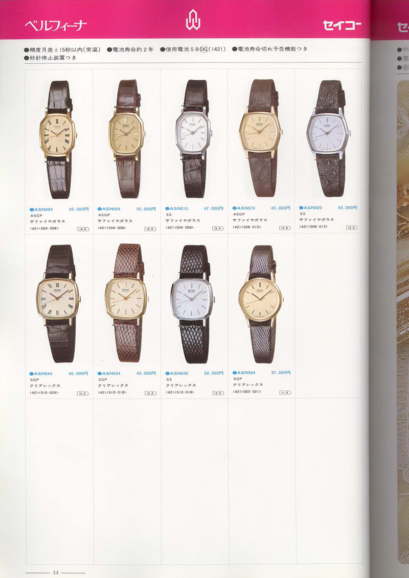 Seiko Catalog