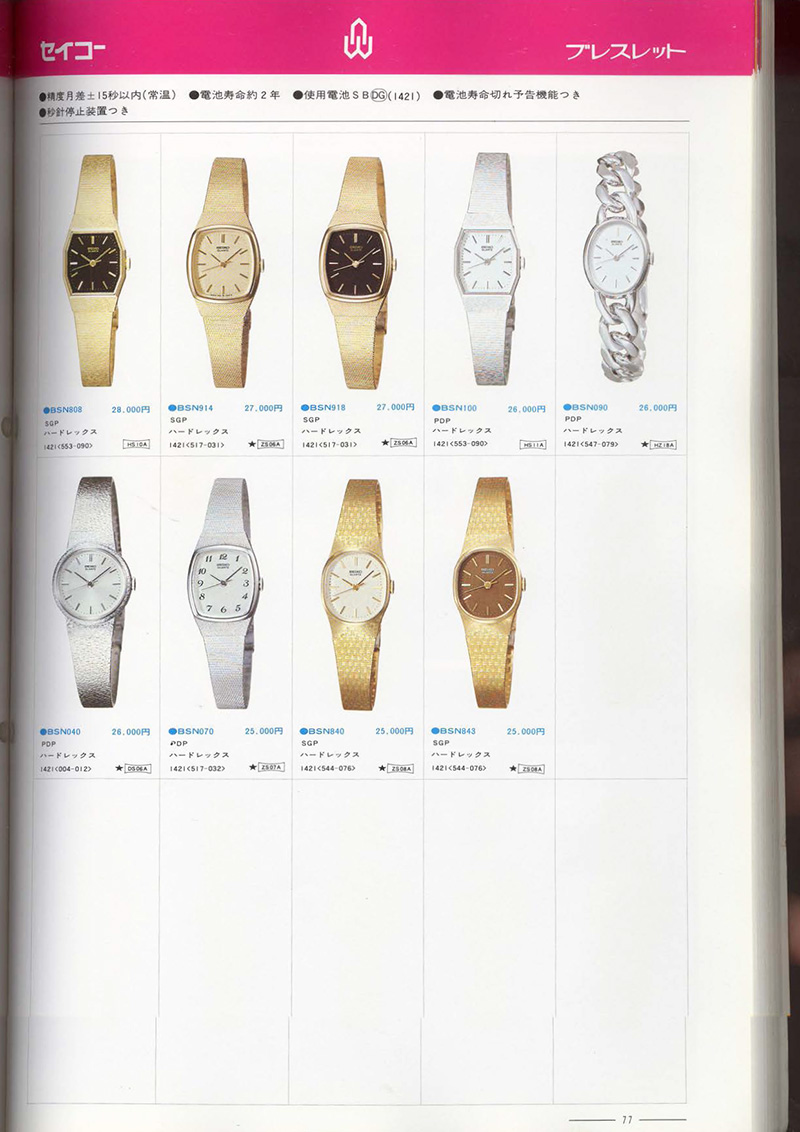 Seiko Catalog