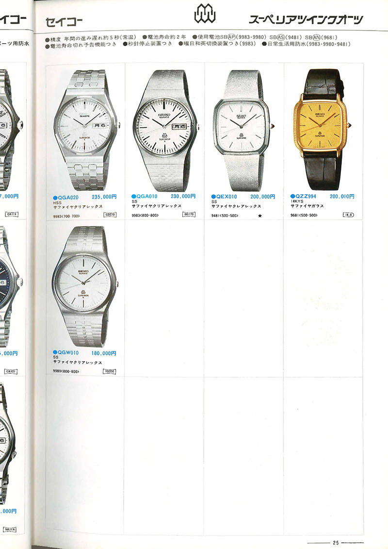 Seiko Catalog