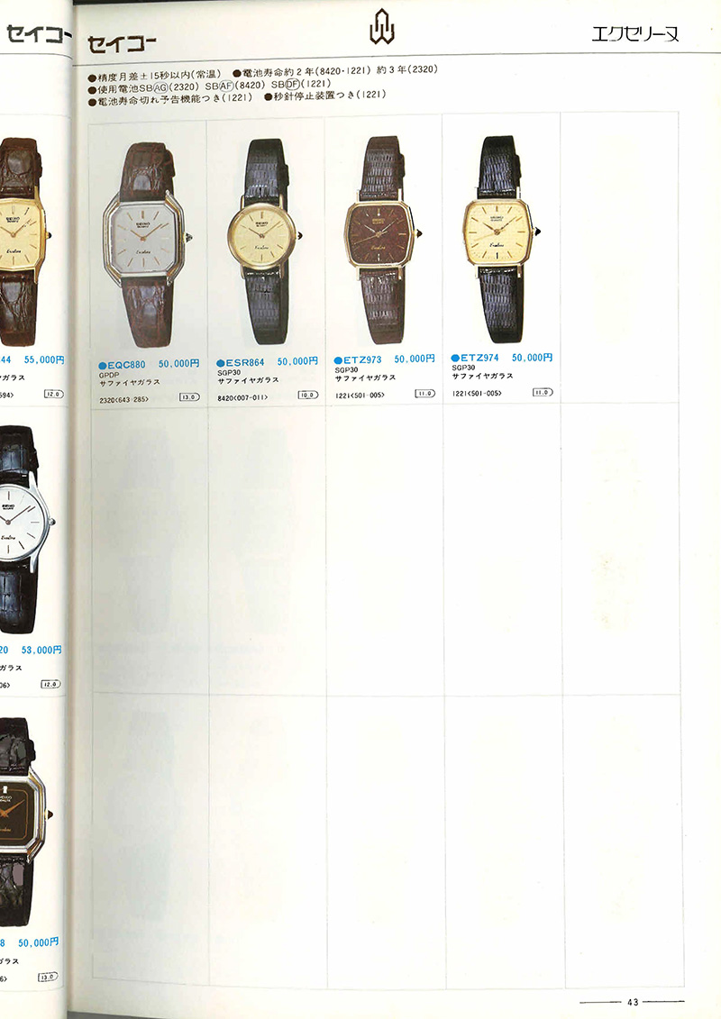 Seiko Catalog