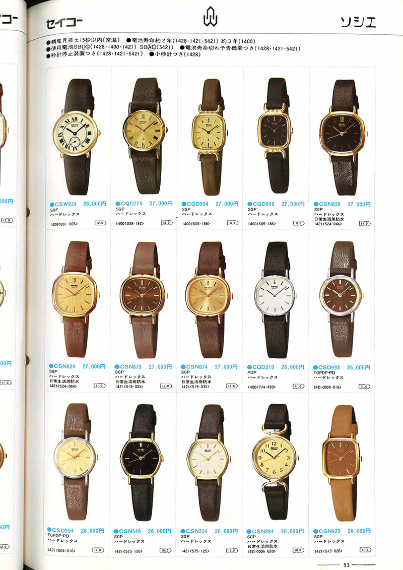 Seiko Catalog