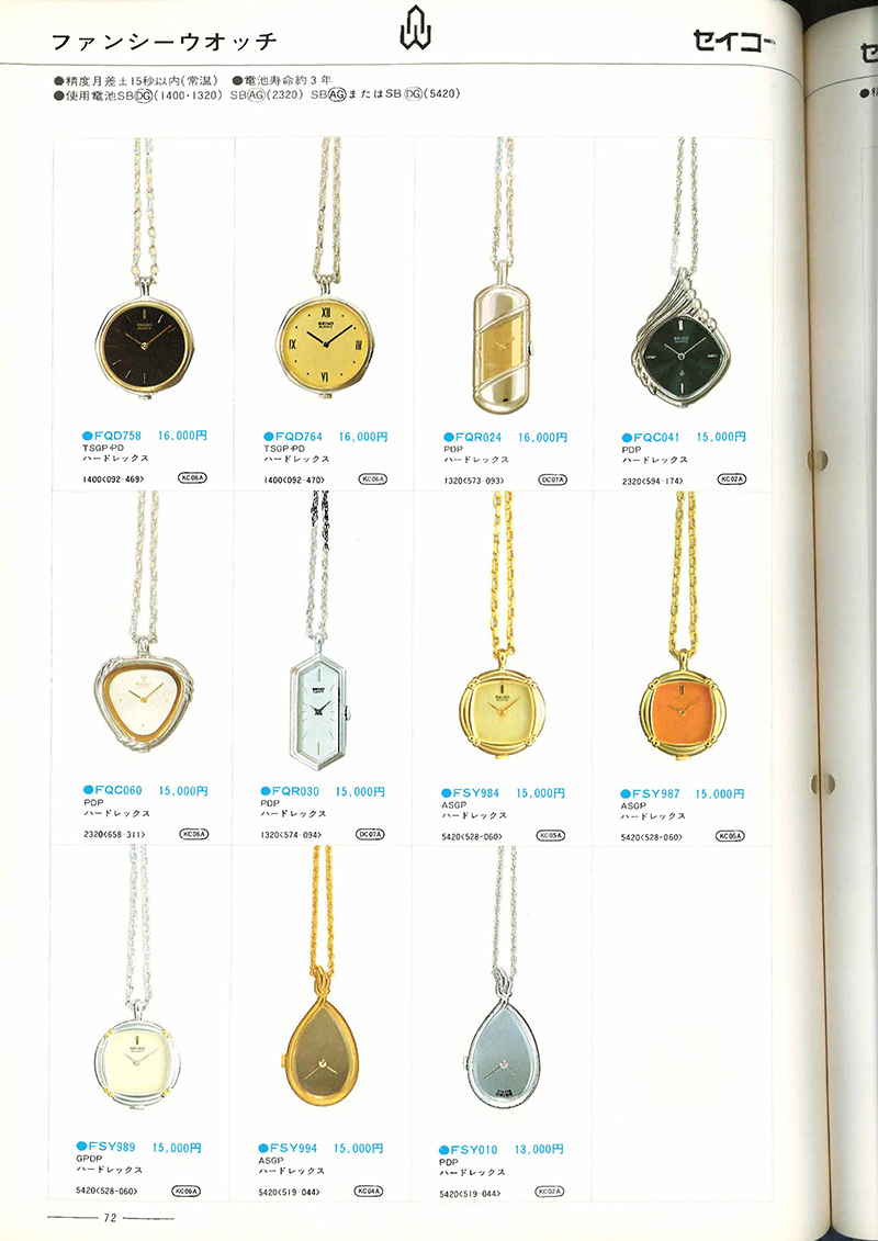 Seiko Catalog