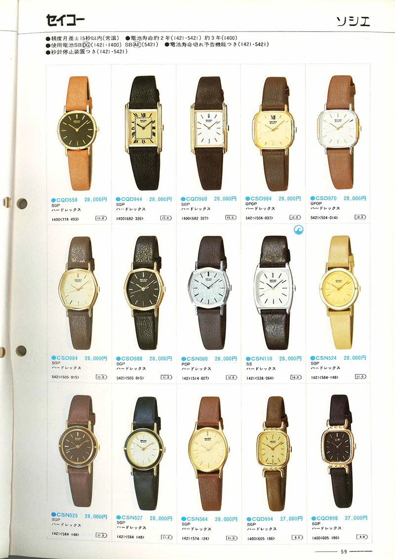Seiko Catalog