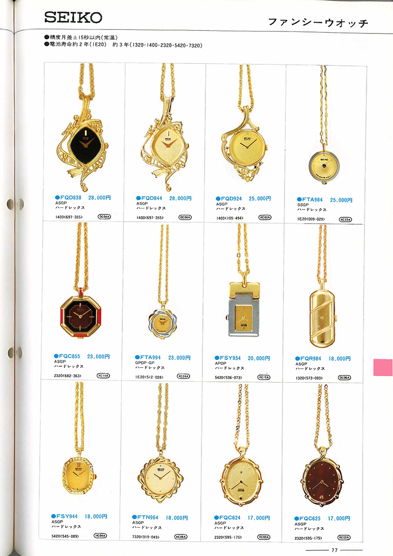 Seiko Catalog