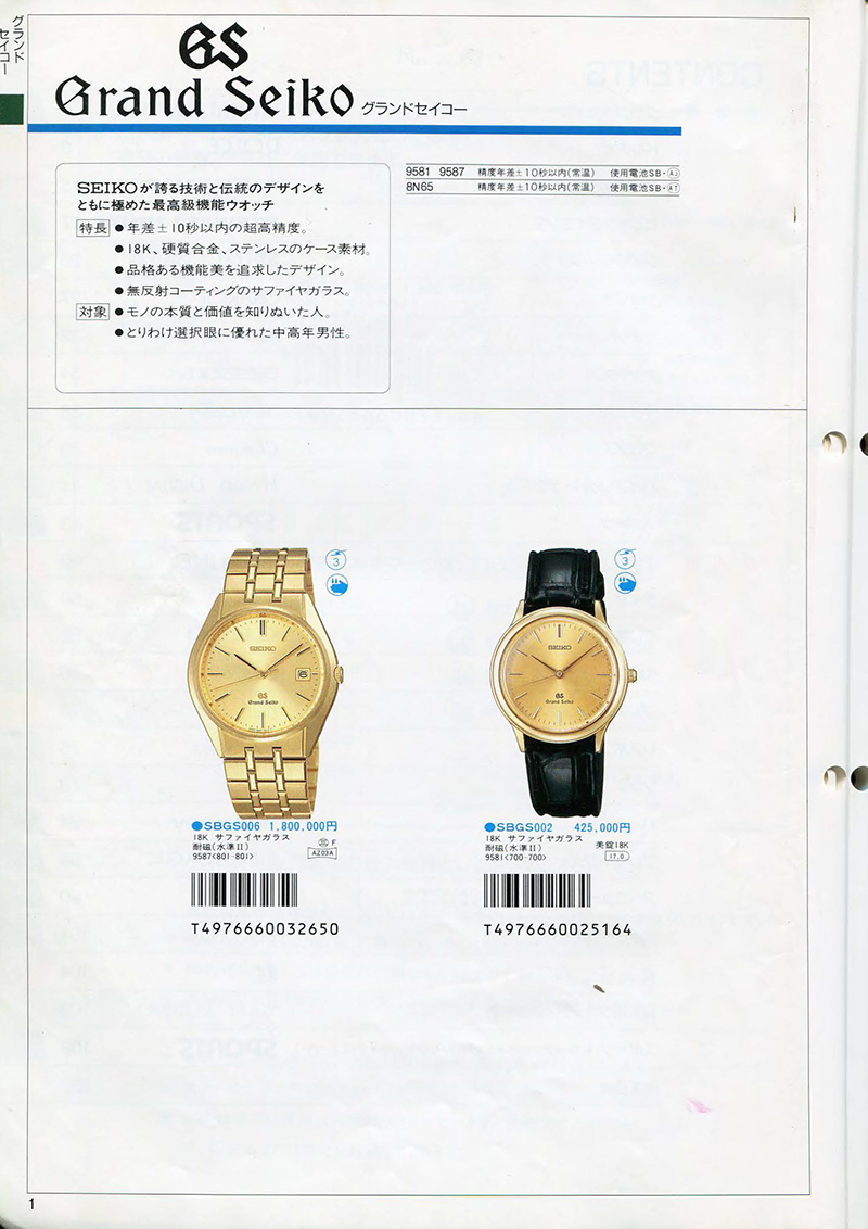Seiko Catalog