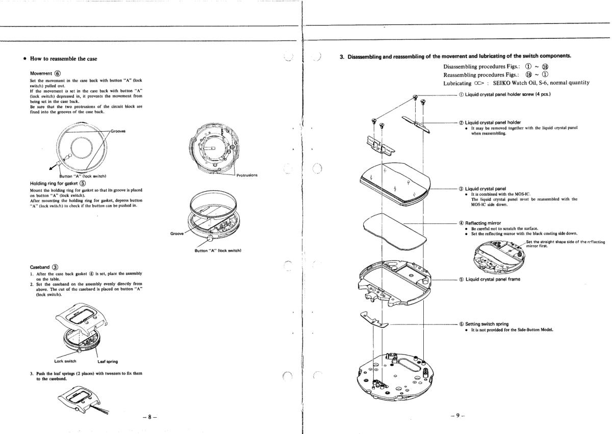 watch movement technical information