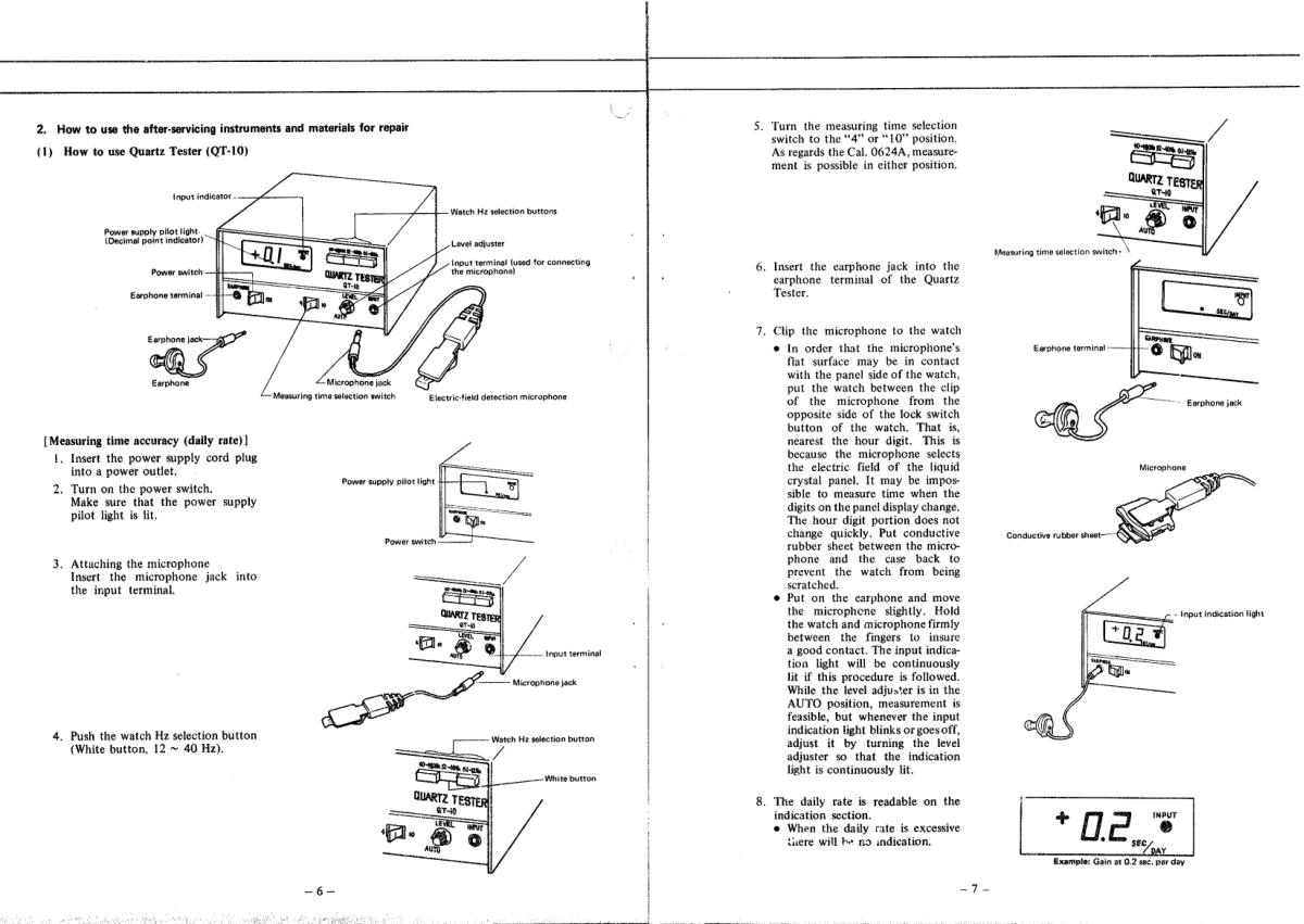 watch movement technical information