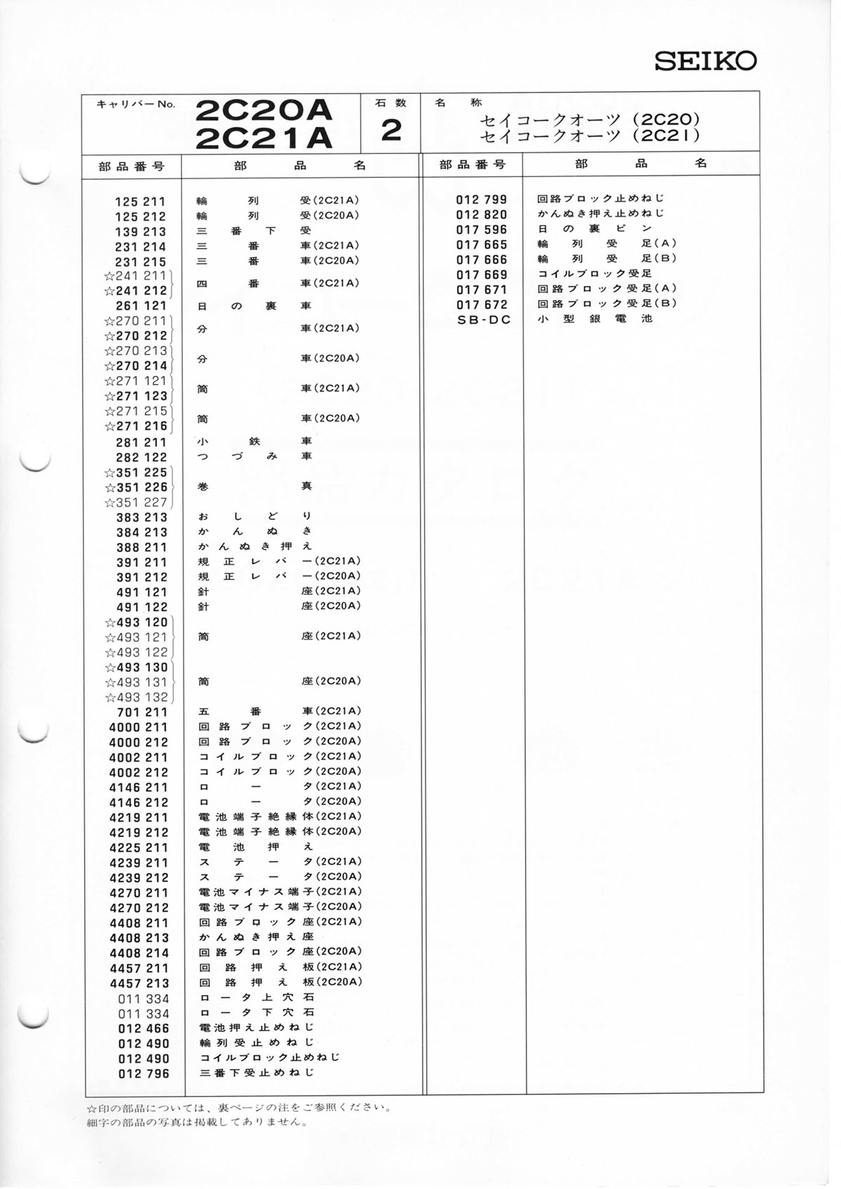Seiko 2C21 5459 Watch Guide