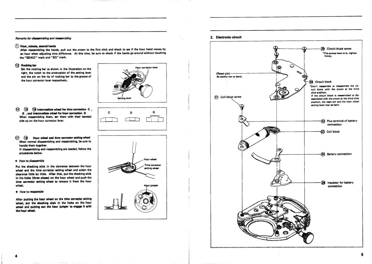 watch movement technical information