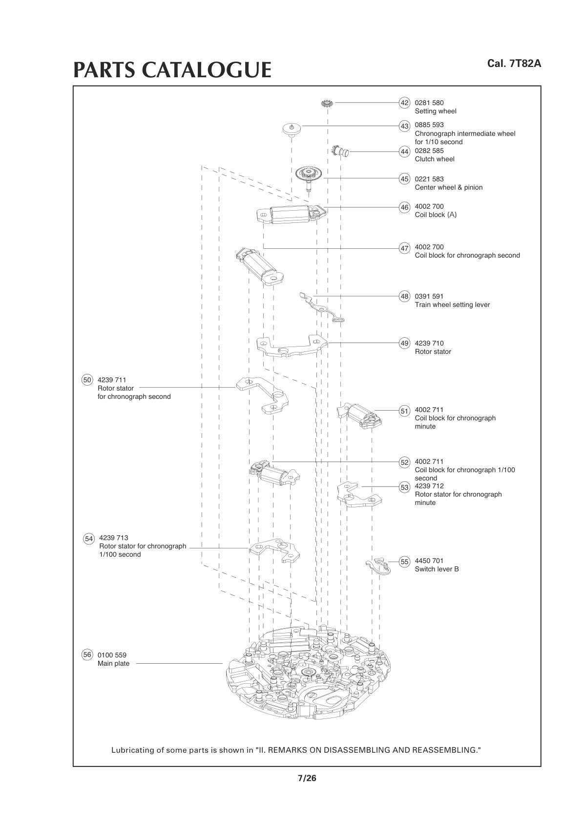 watch movement technical information